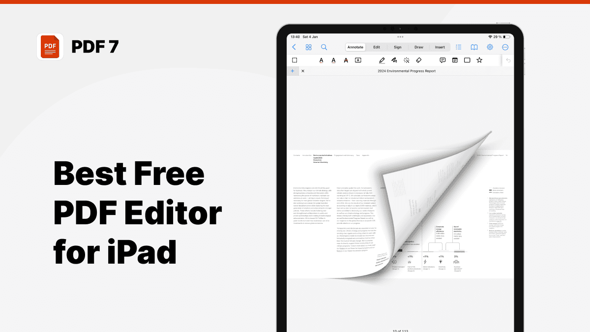 how to edit pdf on ipad free