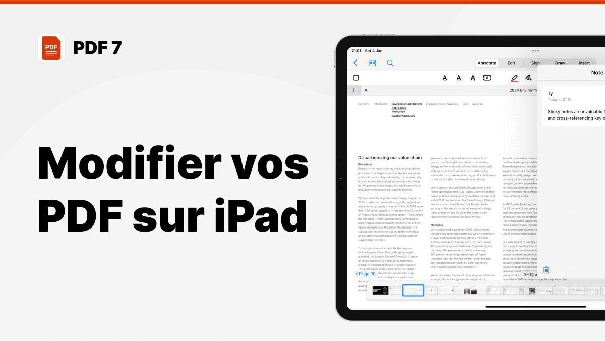 modifier un pdf sur ipad